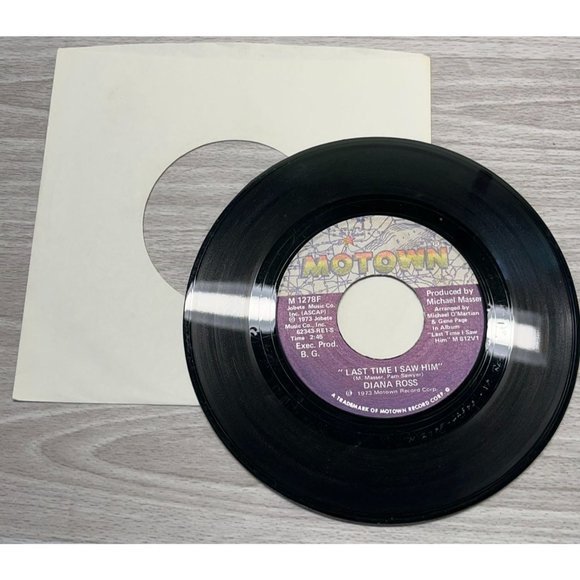 Diana Ross Save the Children / Last Time I Saw Him 45 Record Soul Motown - Picture 4 of 4